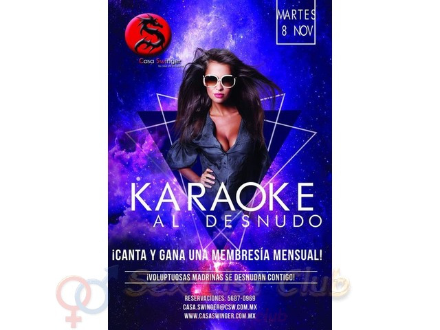 Martes 8 en CSW: ¡KARAOKE AL DESNUDO!