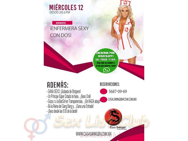 Miércoles 12 en CSW: ¡Enfermera Sexy con DOS!