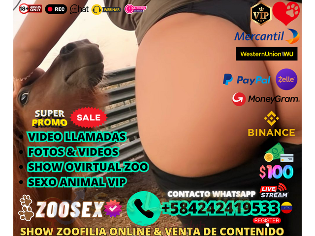 ZOO SEX ONLINE VENTA  PORNO ANIMAL ZOOSEX VIRTUAL Y SHOW EN LINEA VIP